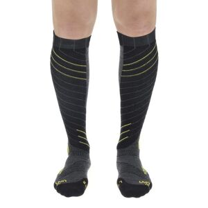 Uyn Ski Ultra Fit - calze da sci - uomo Grey/Yellow 35/38