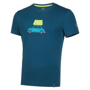 La Sportiva Intimo / t-shirt cinquecento, t-shirt uomo s storm blue / lime punch