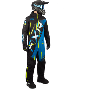 FXR Tuta Intima  CX Lite Nero-Blu-Fluo