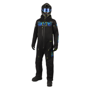 FXR Tuta  Maverick F.A.S.T. Insulated Nero-Blu-Fluo