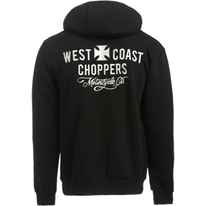 West Coast Choppers Felpa  Motorcycle CO. Zip Nera