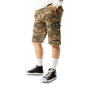 West Coast Choppers Pantaloncini  CFL Cargo Vintage Woodland Camo