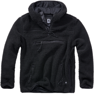 Brandit Giacca  Teddyfleece Worker Nera