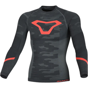 Macna Maglia Intimi  Baselayer All-season Nero-Grigio-Rosso