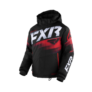 FXR Giacca Snow Bambino  Boost Snow Nero-Rosso