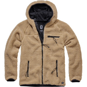 Brandit Giacca Moto  Teddyfleece Worker Camel