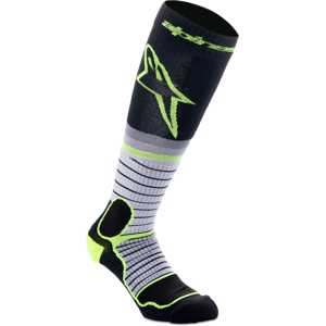 Alpinestars Calze Cross  Pro Nero-Grigio-Giallo Fluo