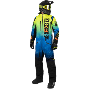 FXR Tuta  Helium Insulated Blu-Fluo Fade-Inferno