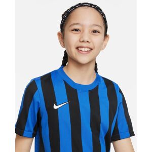 Nike Maglia Striped Division IV Blu Reale e Nero per Bambino CW3819-463 XL