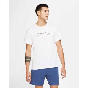 Nike Maglietta Da Training Swoosh Bianco Per Uomo Cz7989-100 L