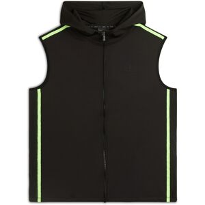 Freddy Gilet in tessuto tecnico con chiusura full-zip Nero Uomo Small