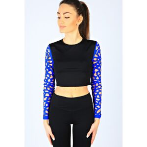 Sara Anversa T-Shirt Top Train Blu S