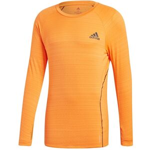 ADIDAS maglia running manica lunga runner arancio uomo XL