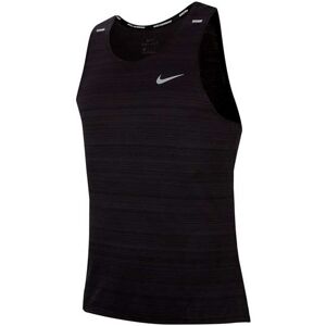 Nike Canotta Runnig Dri-Fit Miler Nero Grigio Uomo XL