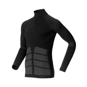 Odlo Maglia Trekking Zip Evolution Warm Nero Uomo S