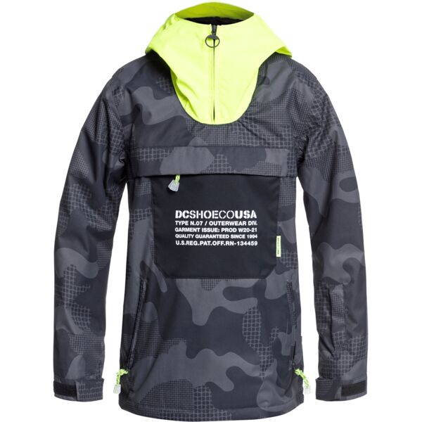 dcshoe asap youth anorak youth pill camo black s