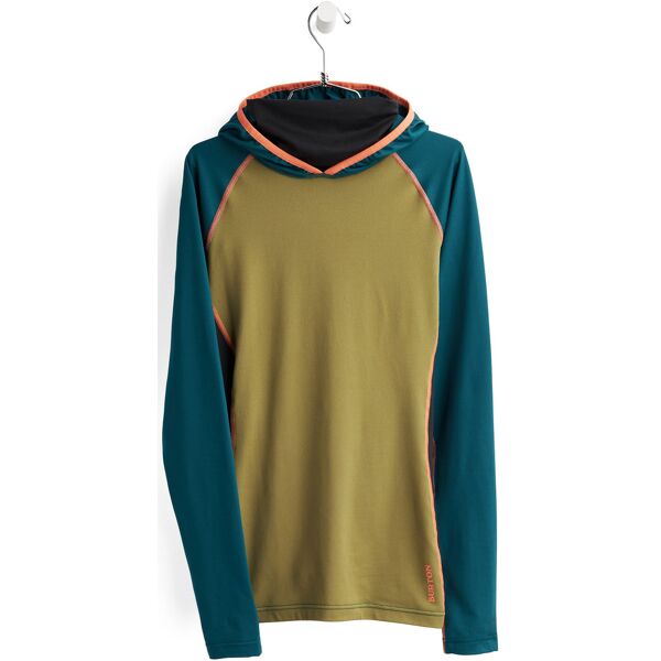 burton midweight x base layer long neck wmn shaded spruce martini olive s