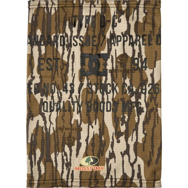 dcshoe canvas neckwarmer mossy oak original bottomland one size