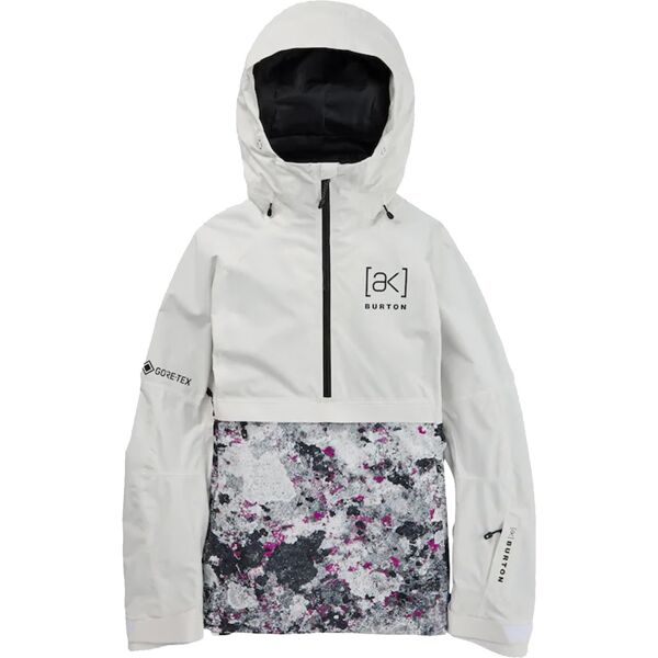 burton ak goretex kimmy 2l anorak stout white very berry lichen l