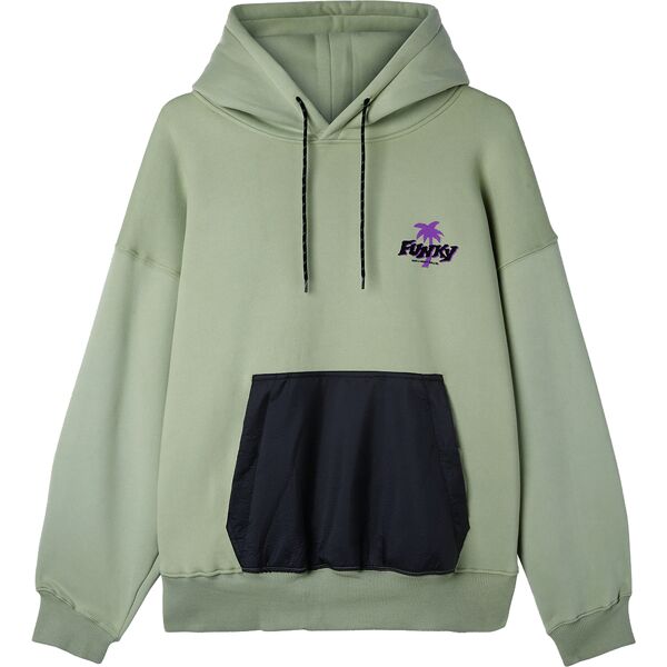 funky mariemonti hoodie sage m