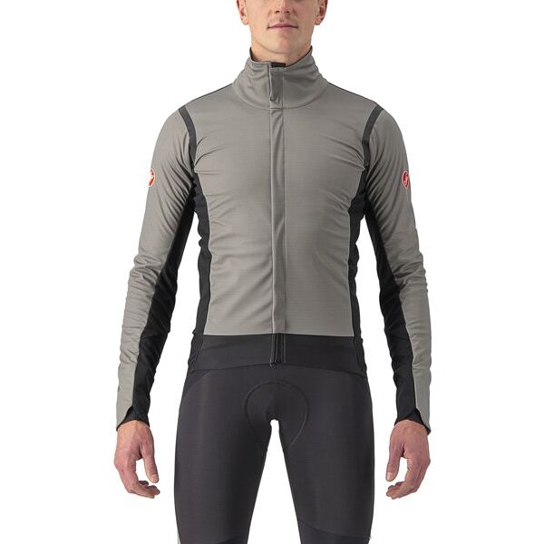 castelli alpha ros 2 - giacca ciclismo - uomo grey/black s
