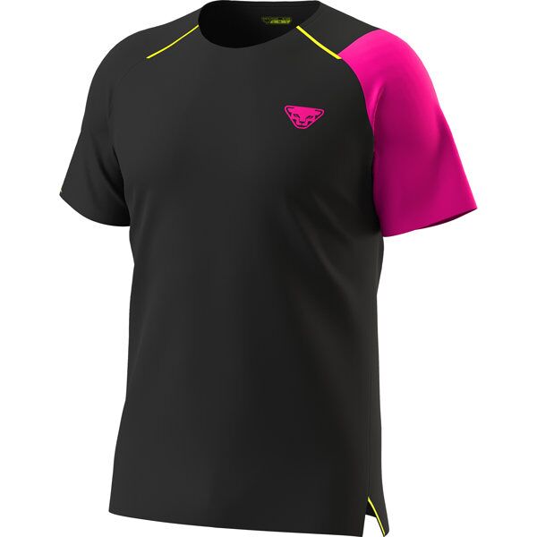 dynafit dna m - t-shirt trail running - uomo black/pink l