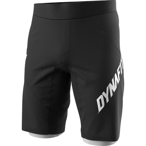 dynafit ride light 2in1 - pantaloni mtb - uomo black/white m