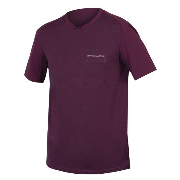 endura gv500 foyle t - maglia gravel - uomo purple 2xl