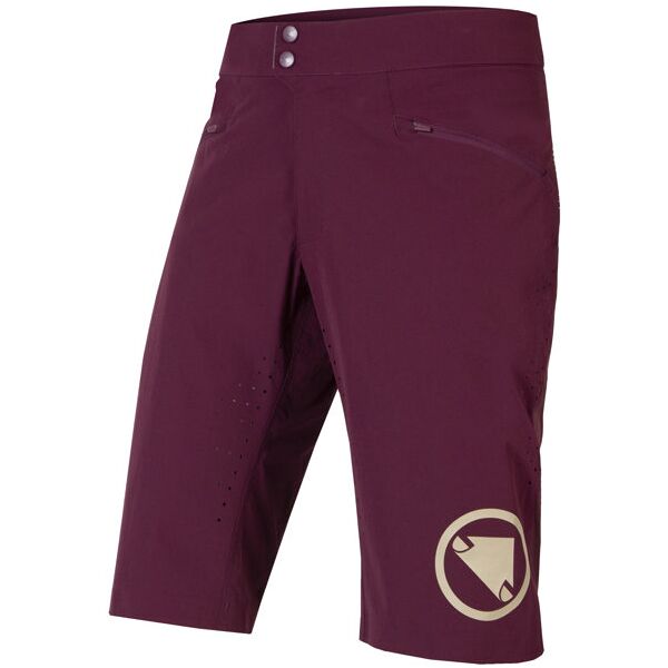 endura singletrack lite - pantaloncino mtb - uomo bordeaux 2xl