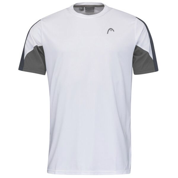 head club 22 tech - t-shirt padel - uomo white/grey s