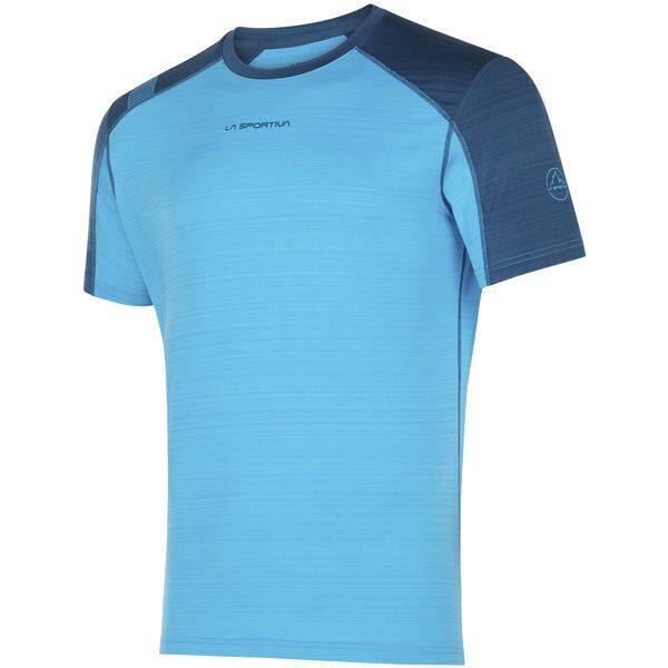 la sportiva sunfire m - maglia trail running - uomo light blue/dark blue s