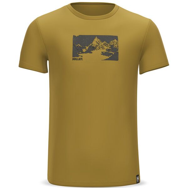 millet wanaka fast ts ss m - t- shirt - uomo yellow s