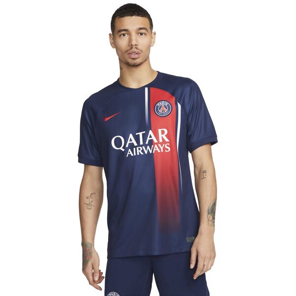 nike paris saint-germain 23/24 home - maglia calcio - uomo dark blue/red xl