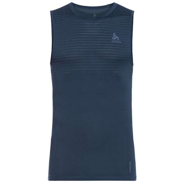 odlo performance top neck - top tecnico - uomo blue s