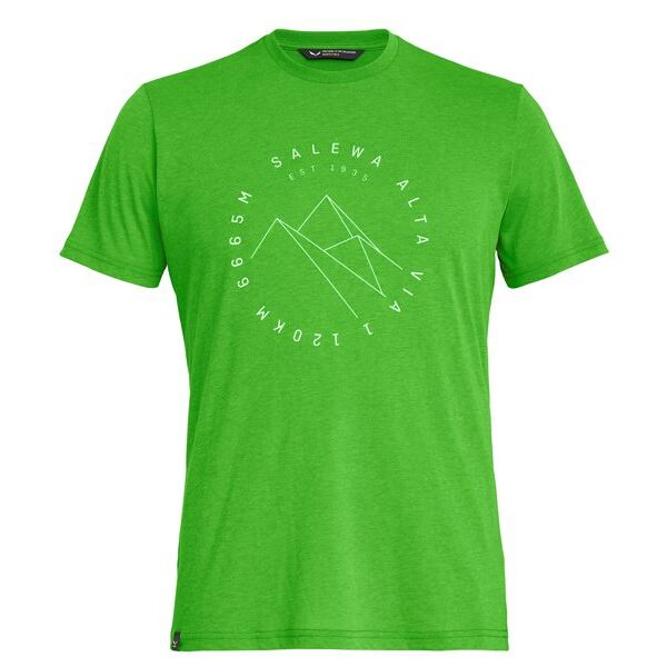 salewa alta via dri-rel - t-shirt trekking - uomo light green 52