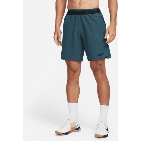 nike shorts da training non foderati 20 cm  dri-fit flex rep pro collection – uomo - verde