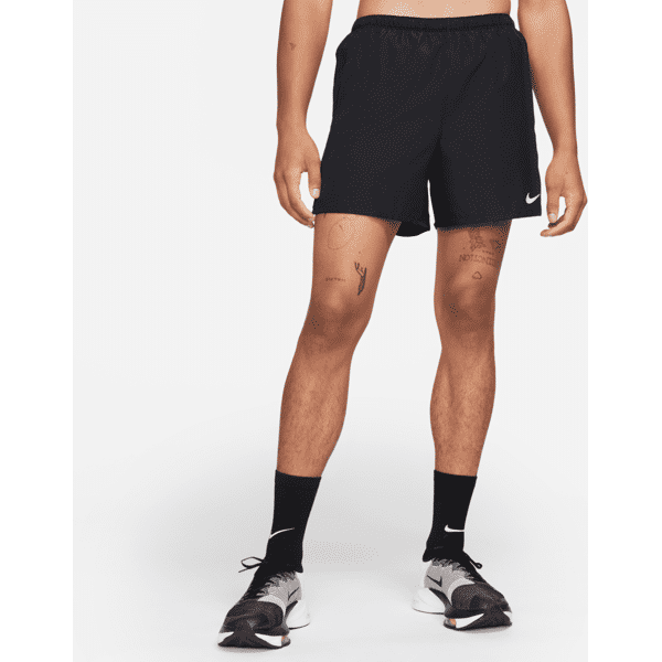 nike shorts da running con slip foderati 13 cm  challenger - uomo - nero