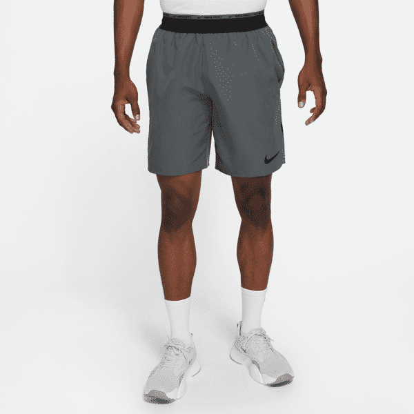 nike shorts da training non foderati 20 cm  dri-fit flex rep pro collection – uomo - grigio
