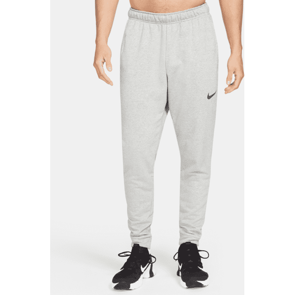 nike pantaloni fitness dri-fit affusolati in fleece  dry – uomo - grigio