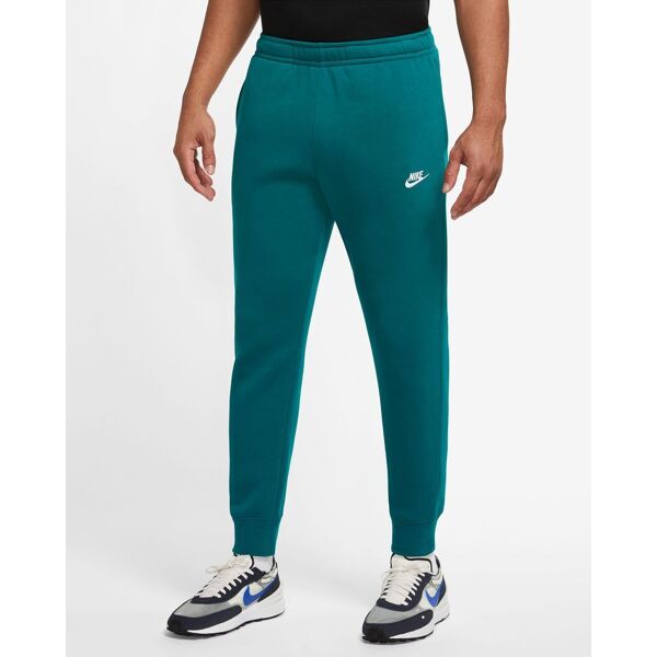 nike pantaloni da jogging sportswear club fleece verde acqua uomo bv2671-381 l