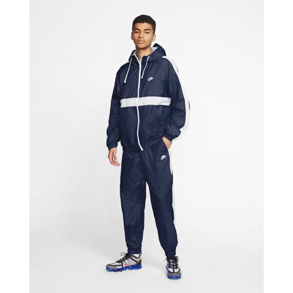 nike tuta sportswear blu navy uomo bv3025-411 m