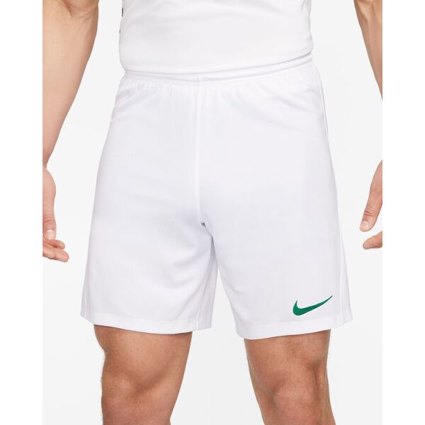 nike short park iii bianco e verde per uomo bv6855-102 m