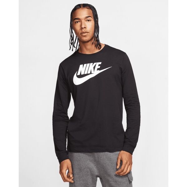 nike maglietta a maniche lunghe sportswear nero uomo ci6291-010 l