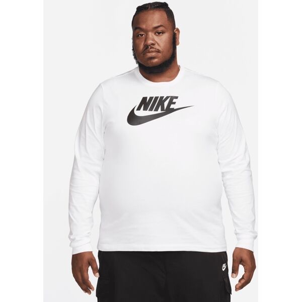 nike maglietta a maniche lunghe sportswear bianco uomo ci6291-100 l