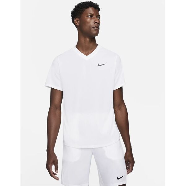 nike top da tennis victory bianco per uomo cv2982-100 s