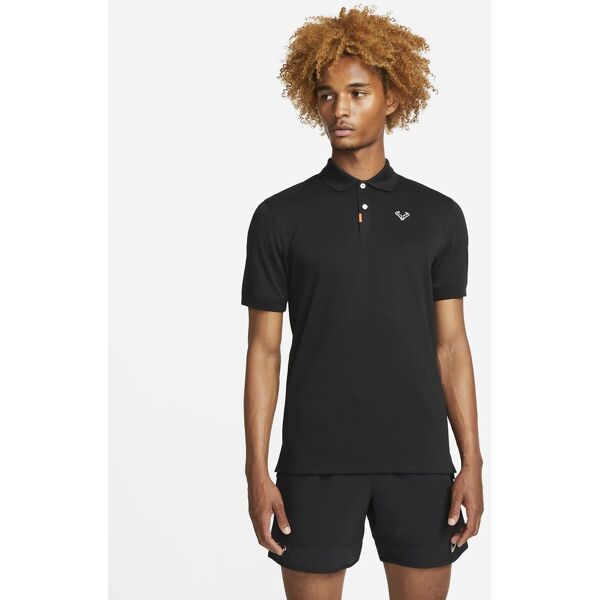 nike polo rafa nero per uomo dd8532-010 xl