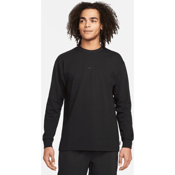 nike maglietta a maniche lunghe sportswear premium essentials nero uomo do7390-010 xl