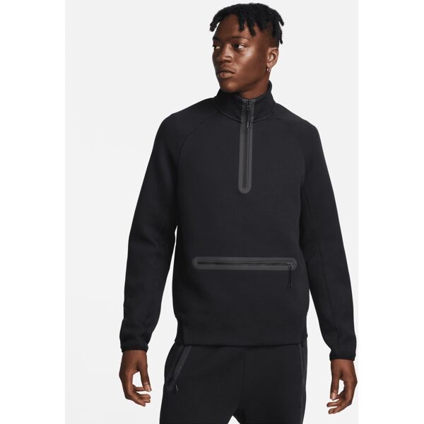 nike felpa (1/2) sportswear tech fleece nero uomo fb7998-010 2xl