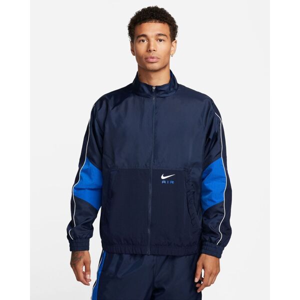 nike giacca sportiva sportswear blu navy uomo fn7687-451 l