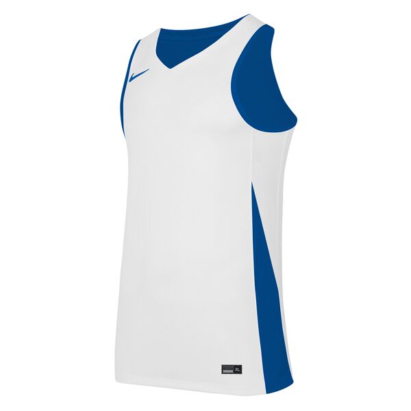 nike maglia da basket reversibile team blu reale e bianco bambino nt0204-463 s
